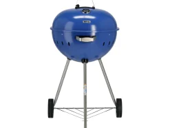GRILL WĘGLOWY OKRĄGŁY 54CM NIEBIESKI
