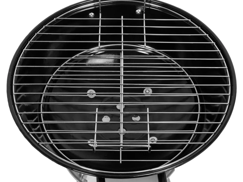 GRILL WĘGLOWY OKRĄGŁY Z POKROWCEM, RUSZT 41CM