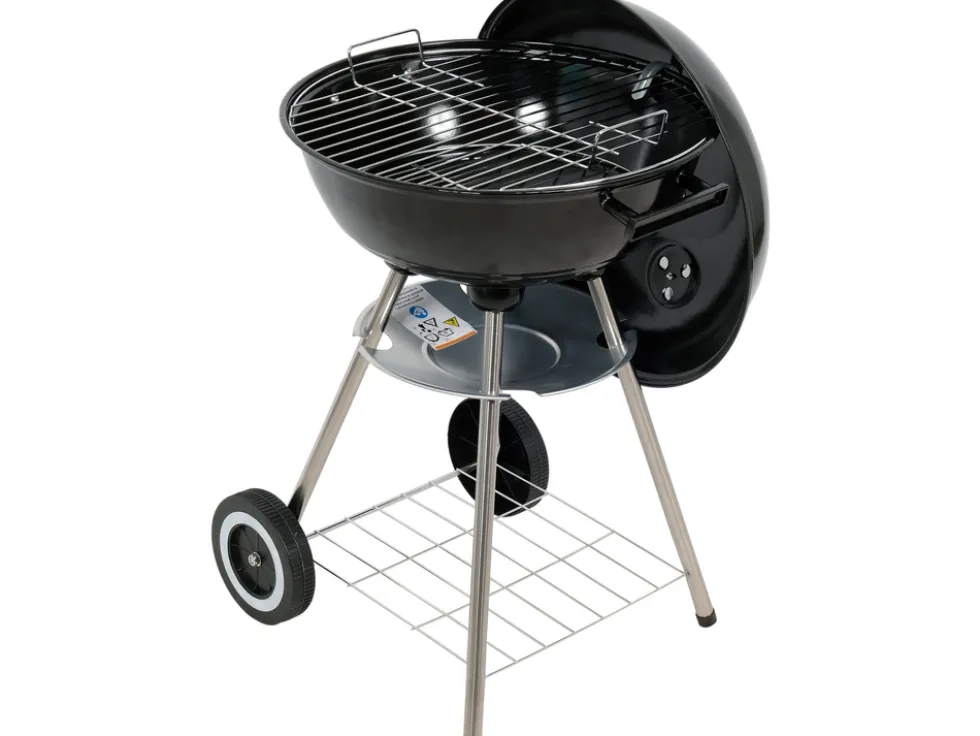 GRILL WĘGLOWY OKRĄGŁY Z POKROWCEM, RUSZT 41CM