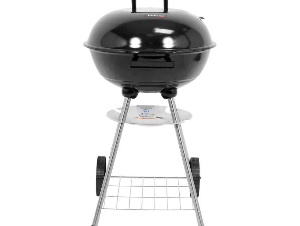 GRILL WĘGLOWY OKRĄGŁY Z POKROWCEM, RUSZT 41CM