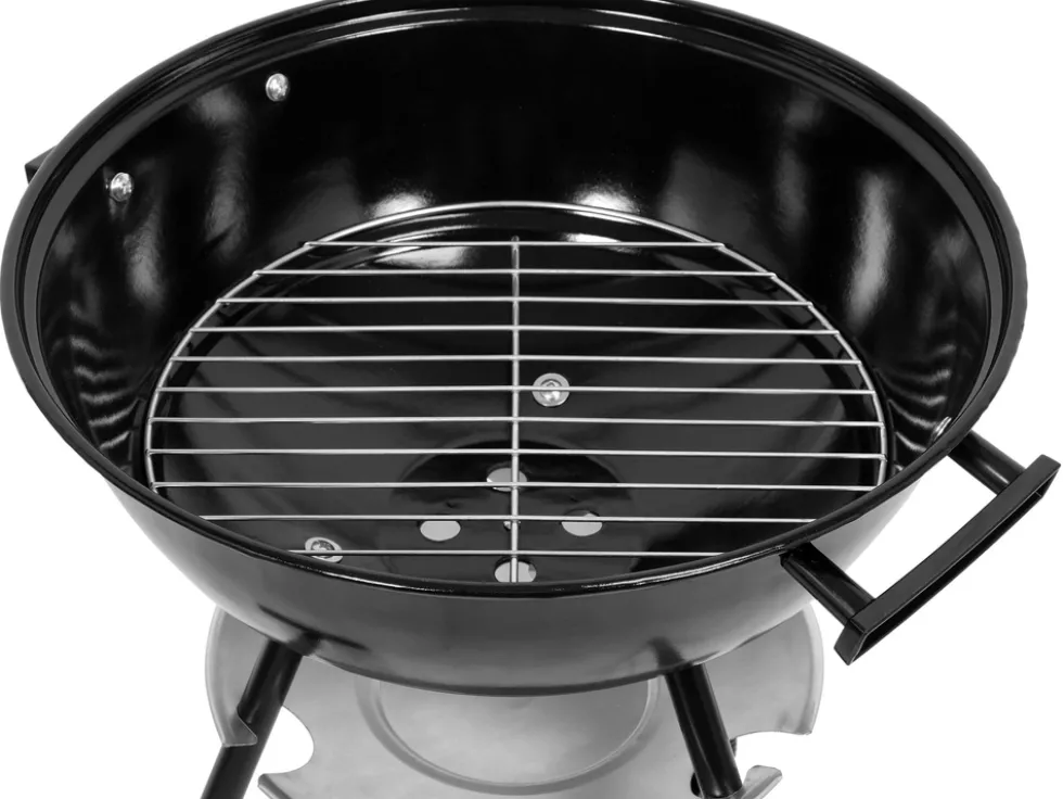 GRILL WĘGLOWY OKRĄGŁY Z POKRYWĄ, 41CM