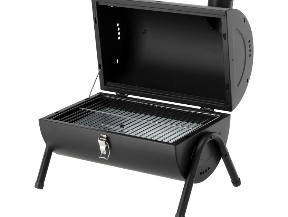 GRILL WĘGLOWY PRZENOŚNY 2 X RUSZT 34X21CM