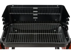 GRILL WĘGLOWY Z PÓŁKAMI, RUSZT 53X33CM