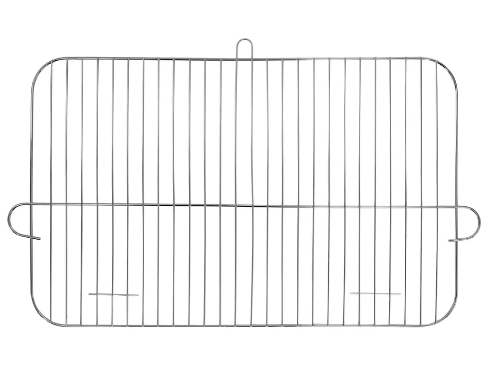 GRILL WĘGLOWY Z PÓŁKAMI, RUSZT 53X33CM