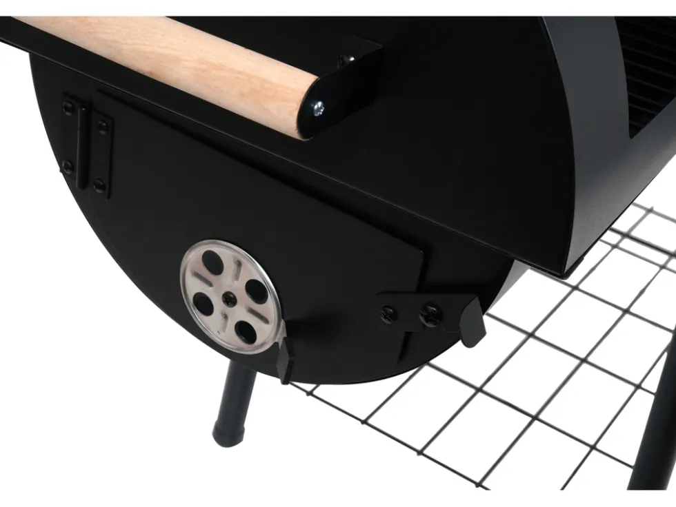 GRILL WĘGLOWY Z WĘDZARNIĄ XXL, RUSZT 64X37CM