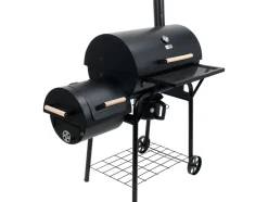 GRILL WĘGLOWY Z WĘDZARNIĄ XXL, RUSZT 64X37CM