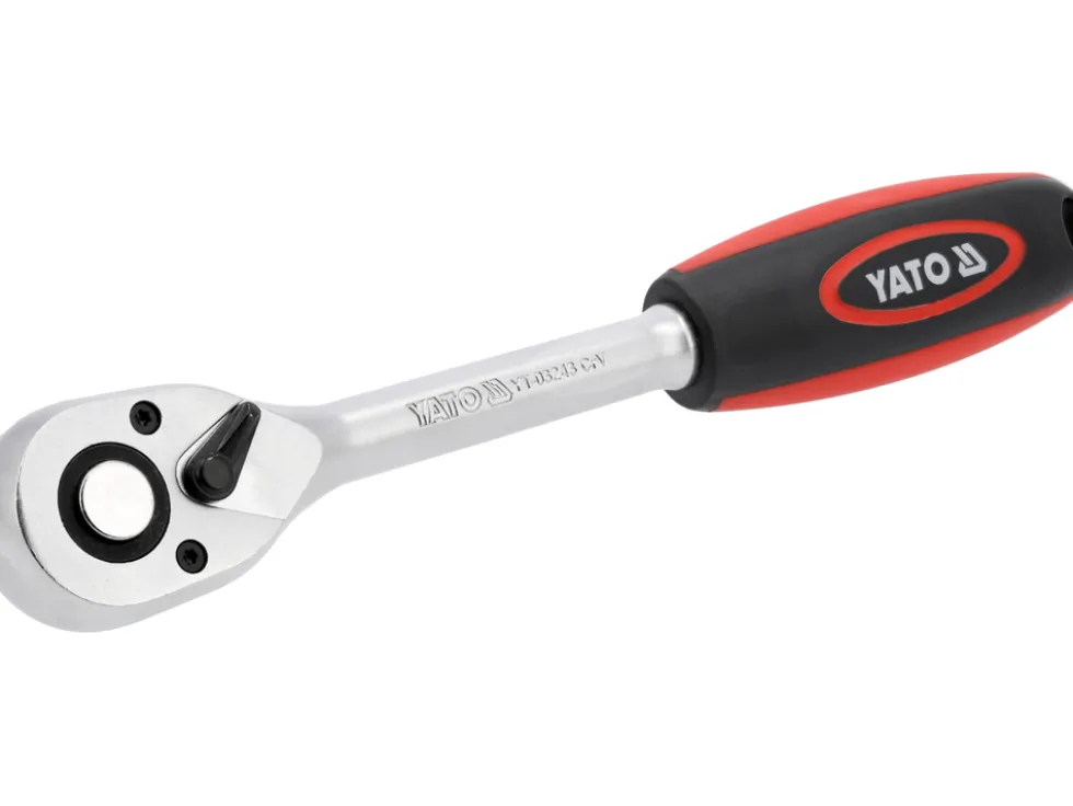 GRZECHOTKA PROSTA Z PŁASKĄ RĘKOJEŚCIĄ 1/2" 90T