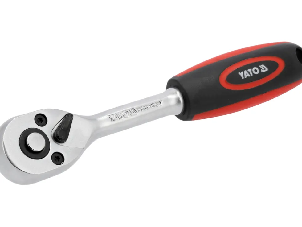 GRZECHOTKA PROSTA Z PŁASKĄ RĘKOJEŚCIĄ 1/4" 90T