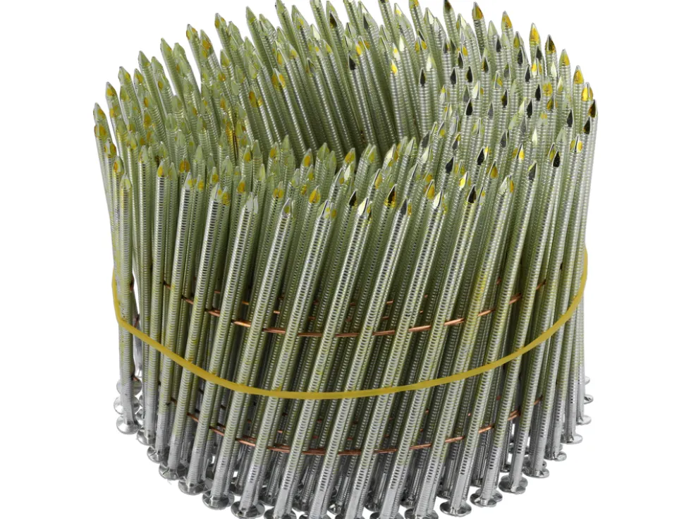 GWOŹDZIE BĘBNOWE DO GWOŹDZIAREK, PIERŚCIENIOWE, OCYNKOWANE, KOLETOWANE 90X2,8MM 3000SZT.