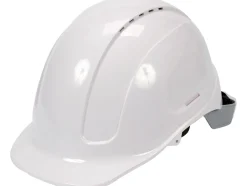 KASK OCHRONNY BIAŁY WYSOKI KOMFORT SZYBKA REGULACJA ABS