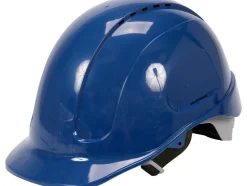 KASK OCHRONNY NIEBIESKI WYSOKI KOMFORT SZYBKA REGULACJA ABS