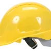 KASK OCHRONNY ŻÓŁTY WYSOKI KOMFORT SZYBKA REGULACJA ABS