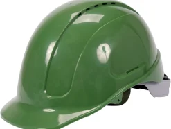 KASK OCHRONNY ZIELONY WYSOKI KOMFORT SZYBKA REGULACJA ABS