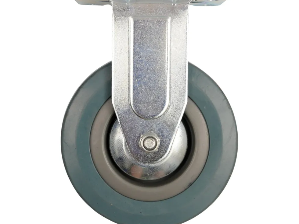 KÓŁKO STAŁE Z SZARĄ GUMĄ 125MM