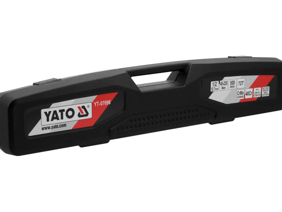 KLUCZ DYNAMOMETRYCZNY 1/2" Z OKNEM NASTAWCZYM ZAKRES 40-220NM