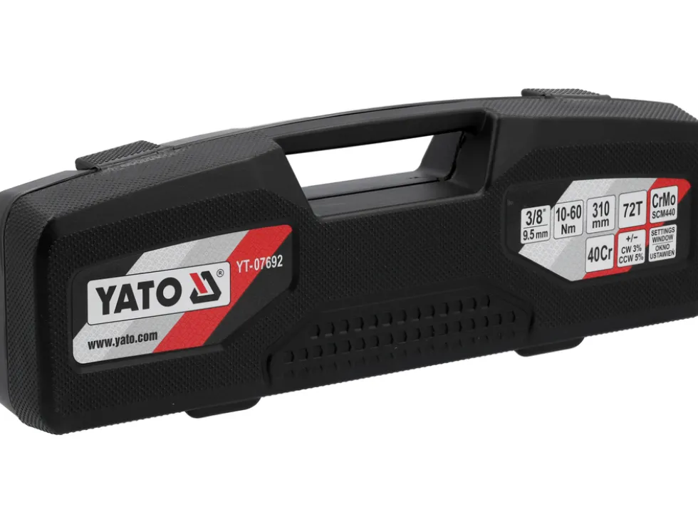 KLUCZ DYNAMOMETRYCZNY 3/8" Z OKNEM NASTAWCZYM ZAKRES 10-60NM
