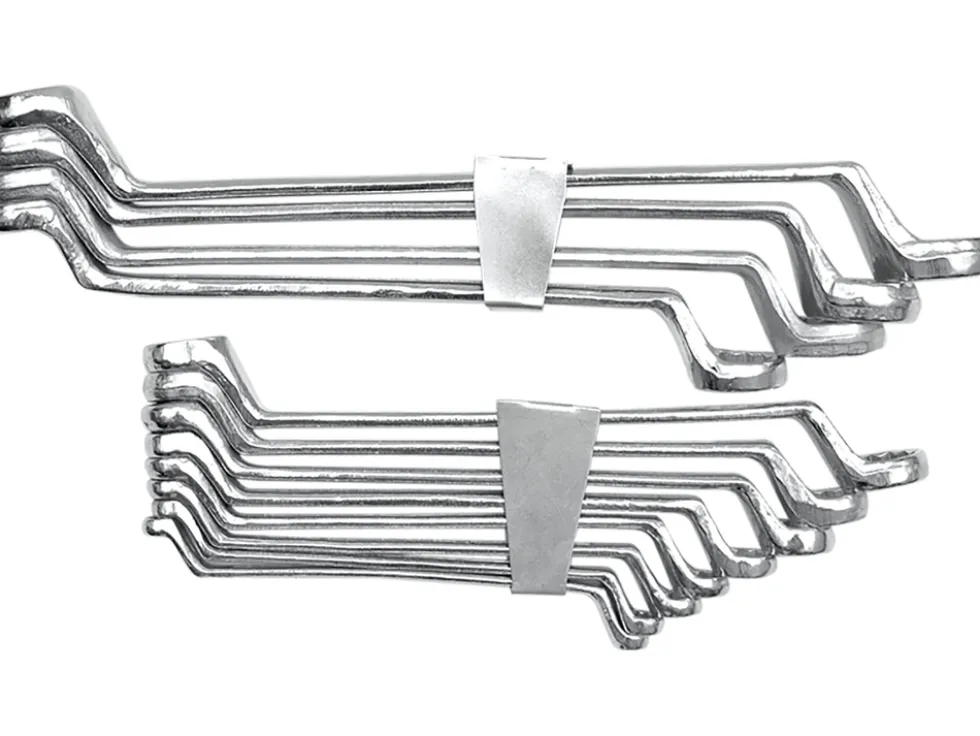 KLUCZE OCZKOWE ODGIĘTE 6-32 MM, ZESTAW 12 SZT. CLIP