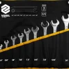 KLUCZE PŁASKO-OCZKOWE, CALOWE 1/4"-3/4", ZESTAW 9 SZT.
