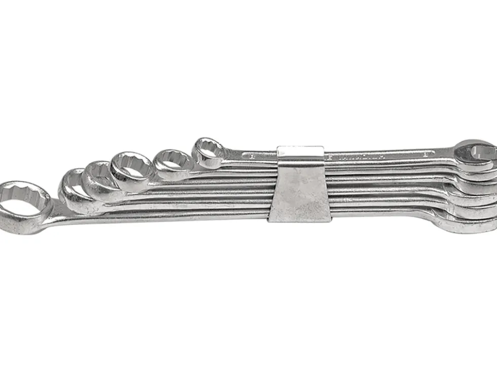 KLUCZE PŁASKO-OCZKOWE 6-32 MM, ZESTAW 15 SZT. CLIP