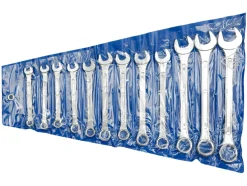 KLUCZE PŁASKO-OCZKOWE 6-22 MM, ZESTAW 12 SZT. ETUI
