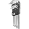 KLUCZE TORX SECURITY T10-T50, CR-V, ZESTAW 9 SZT.