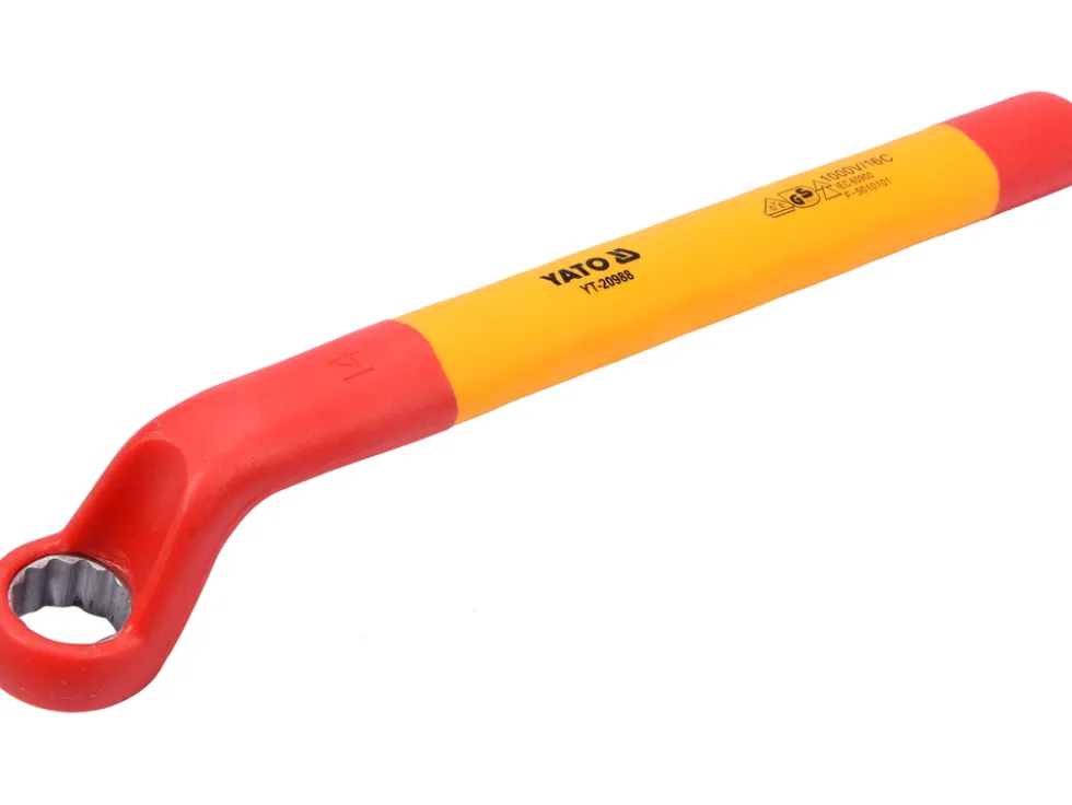 KLUCZ OCZKOWY ODGIĘTY IZOLOWANY 14MM VDE