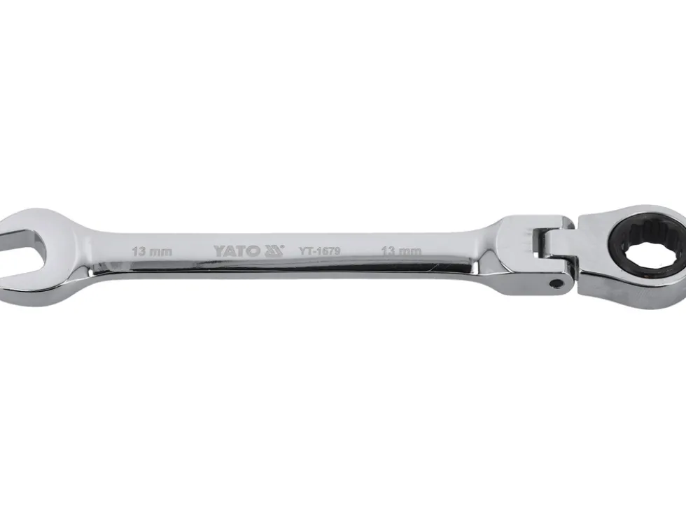 KLUCZ PŁASKO-OCZKOWY Z GRZECHOTKĄ I PRZEGUBEM 13 MM