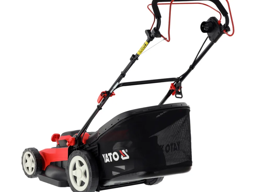 KOSIARKA ELEKTRYCZNA MOC 2000 W, SZEROKOŚĆ 46 CM, NAPĘD, WYRZUT BOCZNY