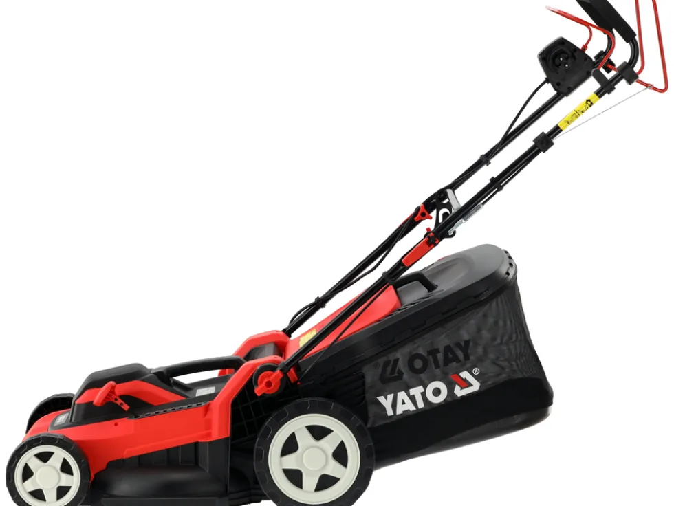 KOSIARKA ELEKTRYCZNA MOC 2000 W, SZEROKOŚĆ 46 CM, NAPĘD, WYRZUT BOCZNY