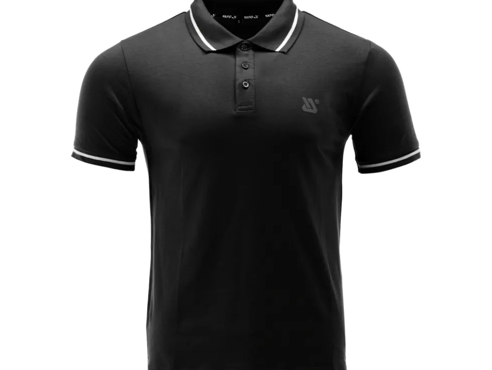 KOSZULKA POLO SOFT CZARNA ROZM. 2XL