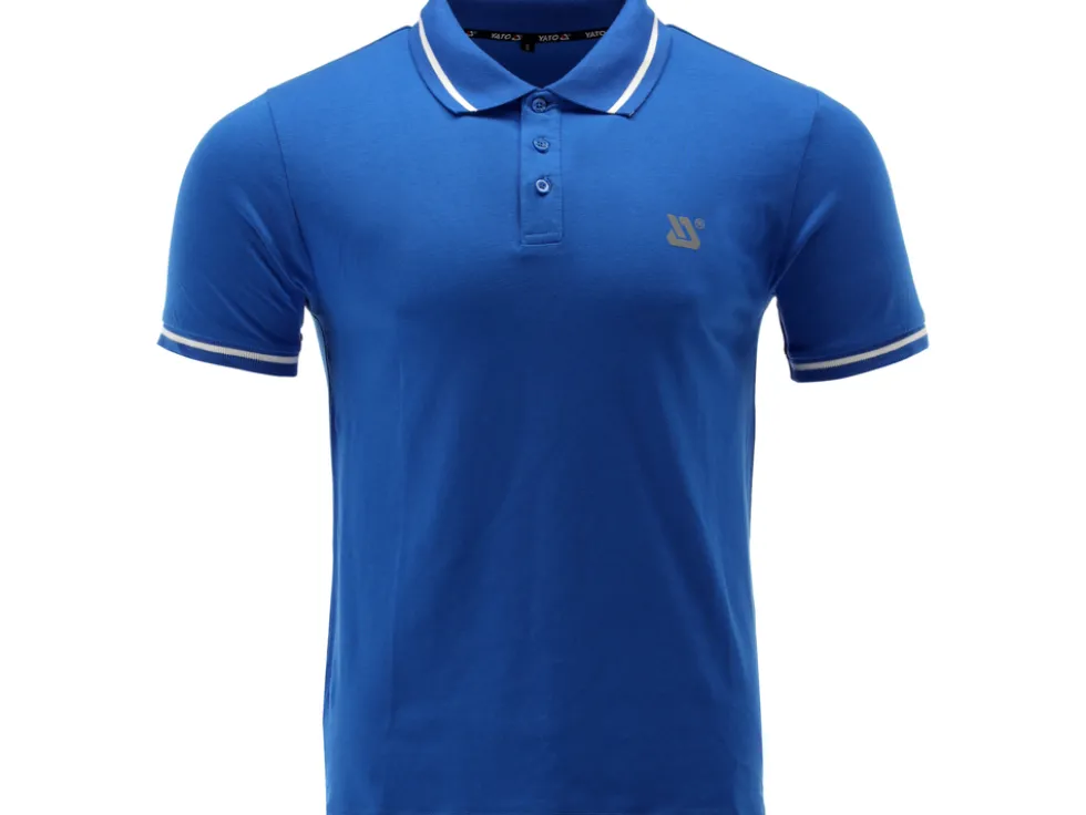 KOSZULKA POLO SOFT NIEBIESKA ROZM. M
