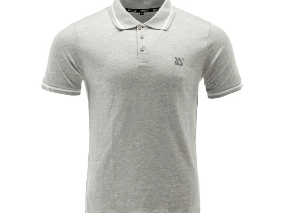 KOSZULKA POLO SOFT SZARY MELANŻ ROZM. 3XL