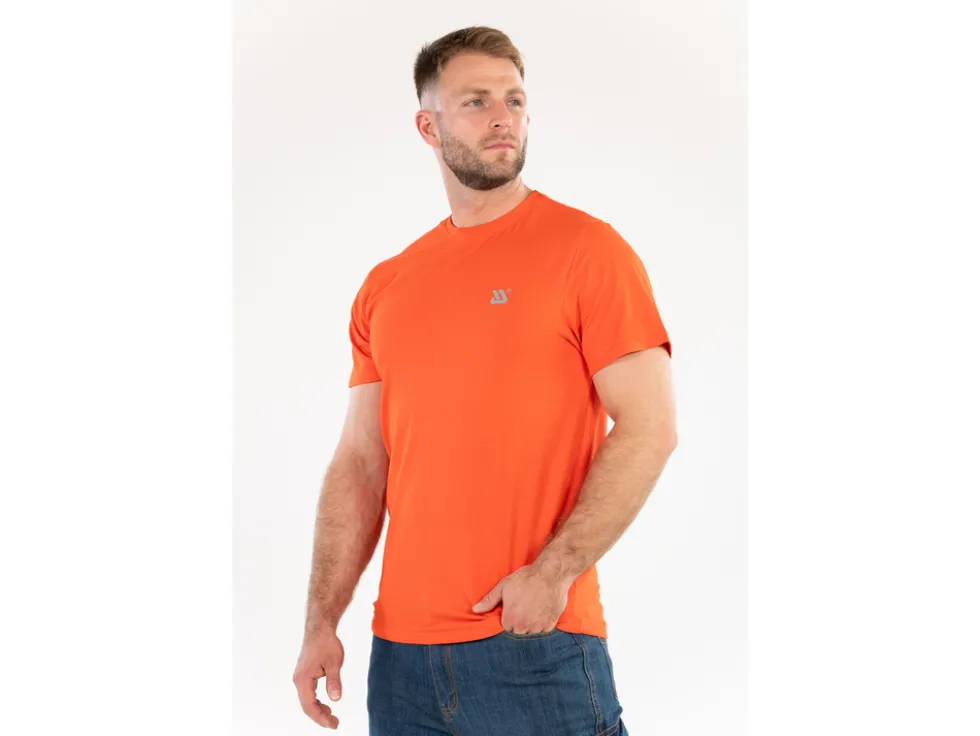 KOSZULKA T-SHIRT SERIA TALL POMARAŃCZOWA Z ELASTANEM ROZM. XL