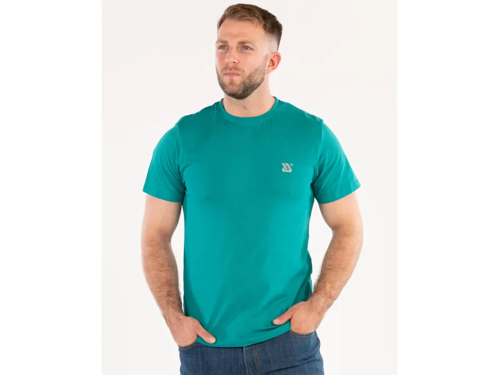 KOSZULKA T-SHIRT SERIA TALL ZIELONA Z ELASTANEM ROZM. S