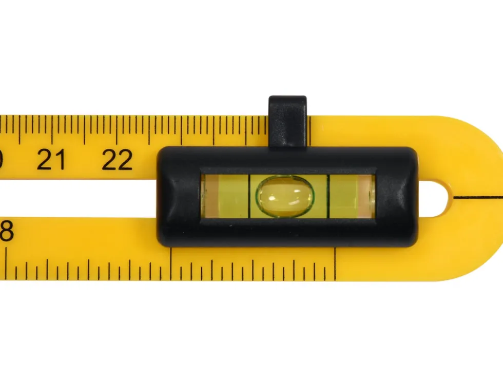 KĄTOMIERZ Z LIBELLĄ I RUCHOMYM RAMIENIEM 250 MM