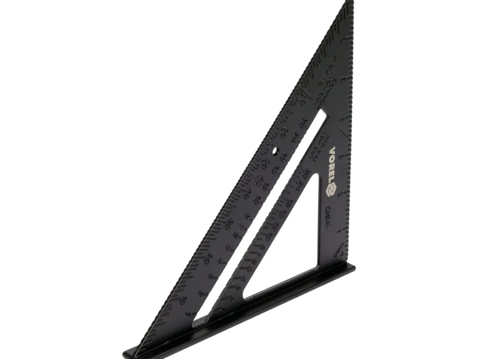 KĄTOWNIK ALUMINIOWY ZE STOPKĄ 250 MM