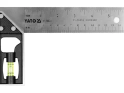 KĄTOWNIK ŚLUSARSKI NIERDZEWNY 150 MM Z LIBELLĄ