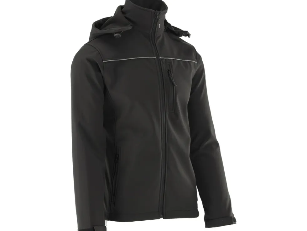 KURTKA SOFTSHELL Z KAPTUREM OBSIDIAN ROZM. L