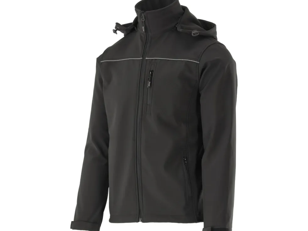 KURTKA SOFTSHELL Z KAPTUREM OBSIDIAN ROZM. M