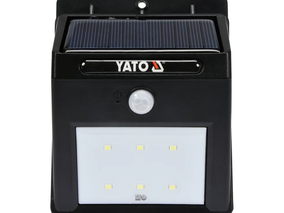 LAMPA ŚCIENNA SOLARNA Z CZUJNIKIEM RUCHU 6 SMD LED