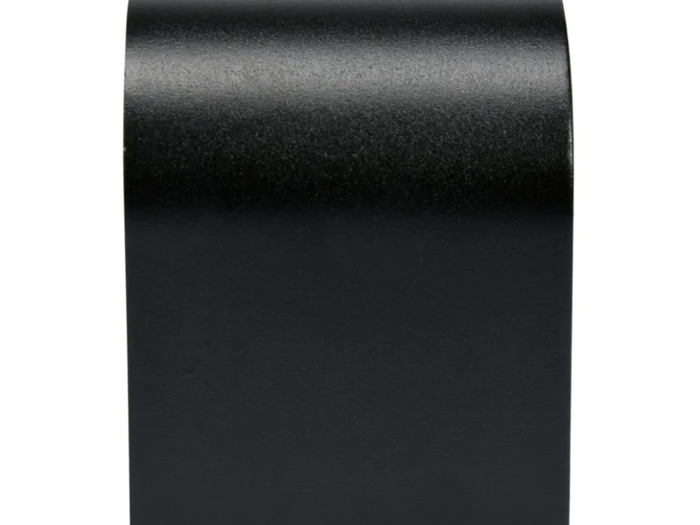 LAMPA ŚCIENNA ZEWNĘTRZNA CZARNA ALUMINIOWA 1XGU10 PÓŁOWAL