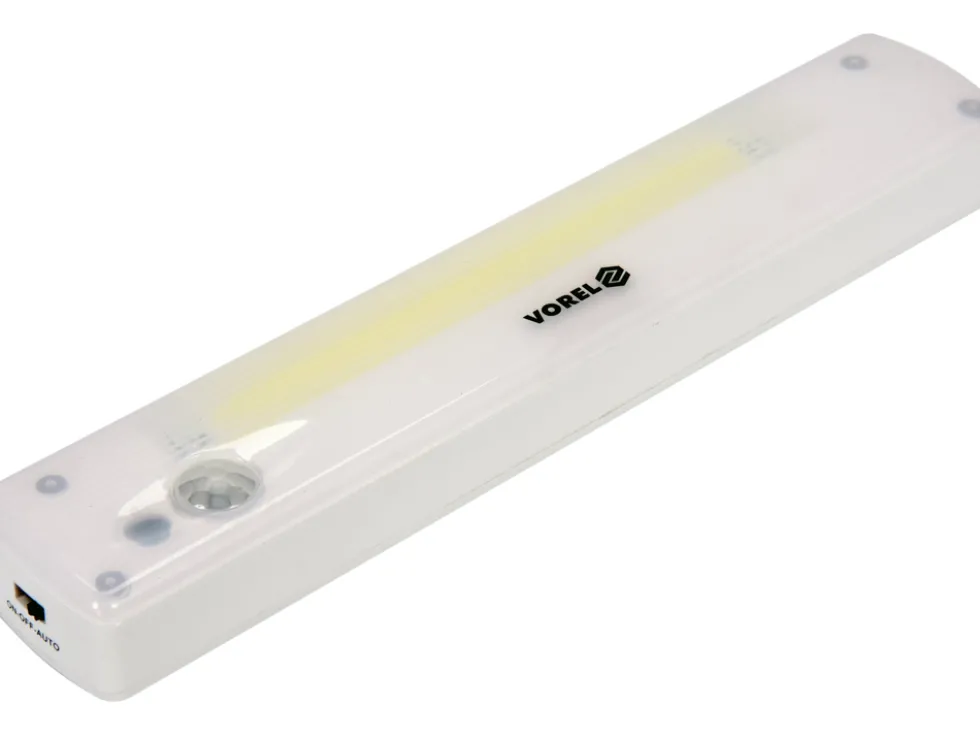LAMPKA NOCNA COB LED 120LM CZUJNIK RUCHU I ZMIERZCHU, 3AAA