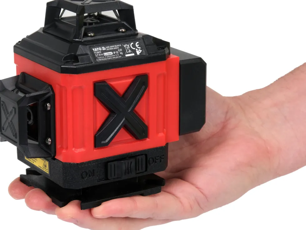 LASER ZIELONY 16 LINIOWY 4D Z AKCSESORIAMI I STATYWEM