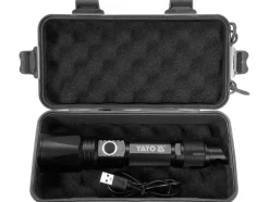 LATARKA AKUMULATOROWA 10W 900LM IP64, LI-ION 3,7V 2200MAH, ZASIĘG: 200M, POWERBANK, ZOOM