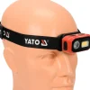LATARKA CZOŁOWA 480LM AKU, CZUJNIK RUCHU, LI-ION 3,7V 1400MAH, IP54, PŁYNNA REGULACJA ŚWIATŁA