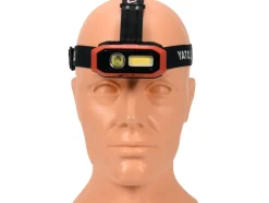 LATARKA CZOŁOWA 800LM, AKU, CZUJNIK RUCHU, LI-ION 3,7V 2200MAH, IP54, PŁYNNA REGULACJA ŚWIATŁA