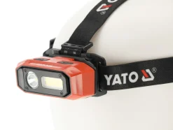 LATARKA CZOŁOWA 800LM, AKU, CZUJNIK RUCHU, LI-ION 3,7V 2200MAH, IP54, PŁYNNA REGULACJA ŚWIATŁA