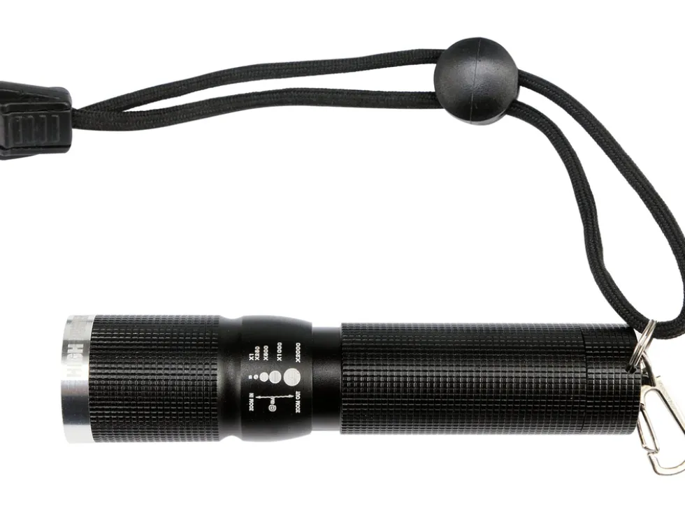METALOWA LATARKA Z DIODĄ LED, 100X25MM