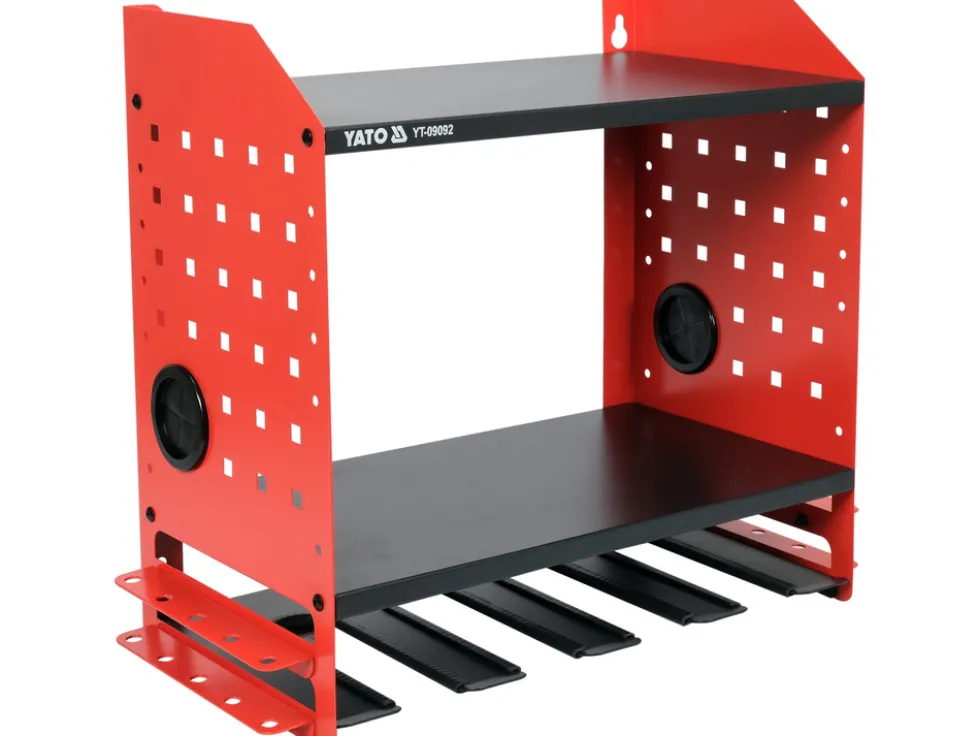 METALOWA PÓŁKA NA ELEKTRONARZĘDZIA 4 GNIAZDA