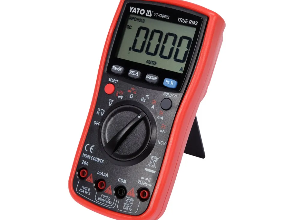 MIERNIK CYFROWY TRUE RMS Z AUTOMATYCZNYM ZAKRESEM LCD 19999